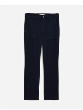 Madewell Navy Blue Slim Straight Utility Pants in Garment Dye NV135 Brand New 32